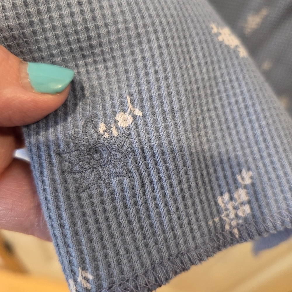Alpine Design Women's Waffle Print Long-Sleeve Shirt Basin Blue Small - Picture 7 of 12